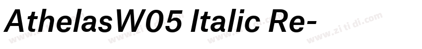 AthelasW05 Italic Re字体转换